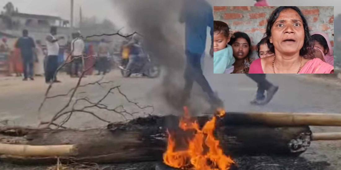 छुरा प्रहारबाट युवकको हत्या प्रकरण: सडकमा शव राखेर प्रदर्शन, जलेश्वर-जनकपुर सडक ठप्प