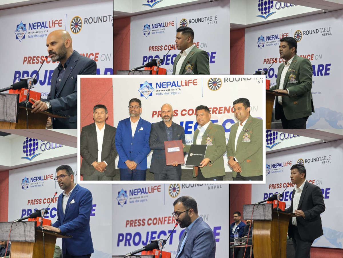 नेपाल लाइफले राउण्ड टेबल नेपालसँग सहकार्यमा सगरमाथामा फोहोर संकलन गर्ने