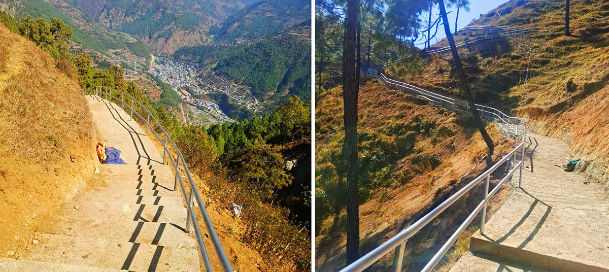 पर्यटकीय क्षेत्र नरसिंहकोट जोड्न १० लाख बजेटमा पदमार्ग निर्माण