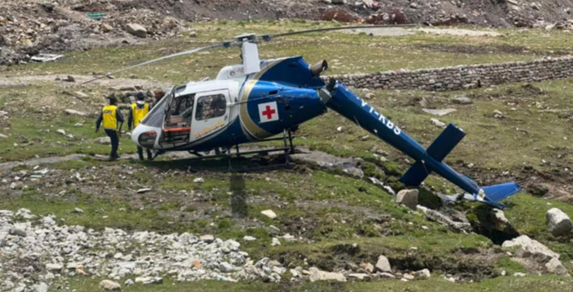 केदारनाथ आउँदै गरेको हेलिकप्टर दुर्घटना