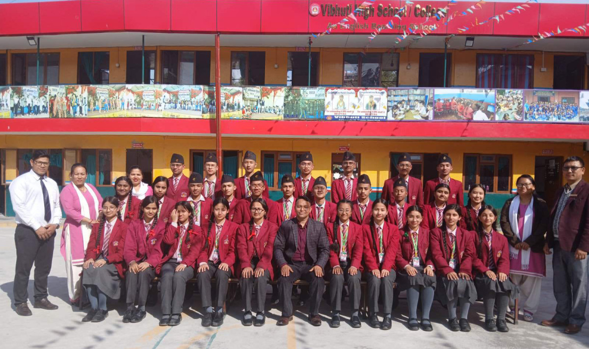 ४ जिपिएसहित विभूति स्कुल बनस्थलीले ल्यायो सत प्रतिशत नतिजा