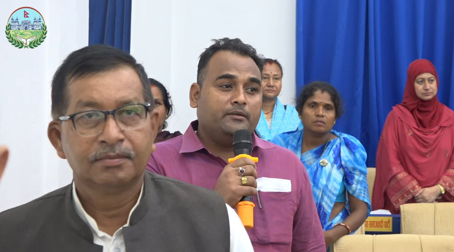 बजेट पुनर्लेखनको माग गर्दै मधेश प्रदेश सभामा विपक्षी दलहरूको अवरुद्ध