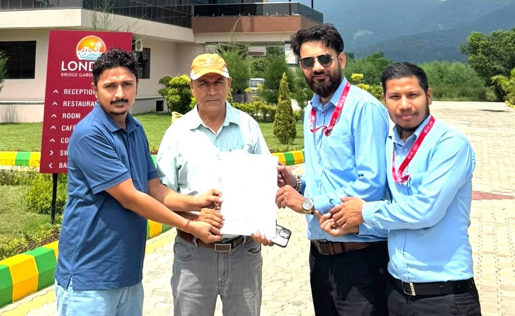 एनआईसी एशिया बैंक र  लन्डन ब्रिज गार्डेन रिसोर्टबीच सम्झौता