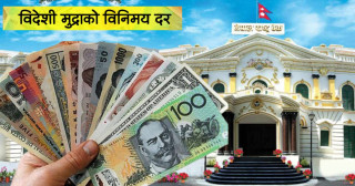 आज (आइतबार)का लागि विदेशी मुद्राहरूको विनिमयदर सार्वजनिक