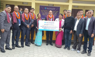 नेपाल एसबिआई बैंकद्धारा विराट बहिरा मा.वि. कोचाखाल, बिराटनगरमा सामाजिक उत्तरदायित्व कार्यक्रम
