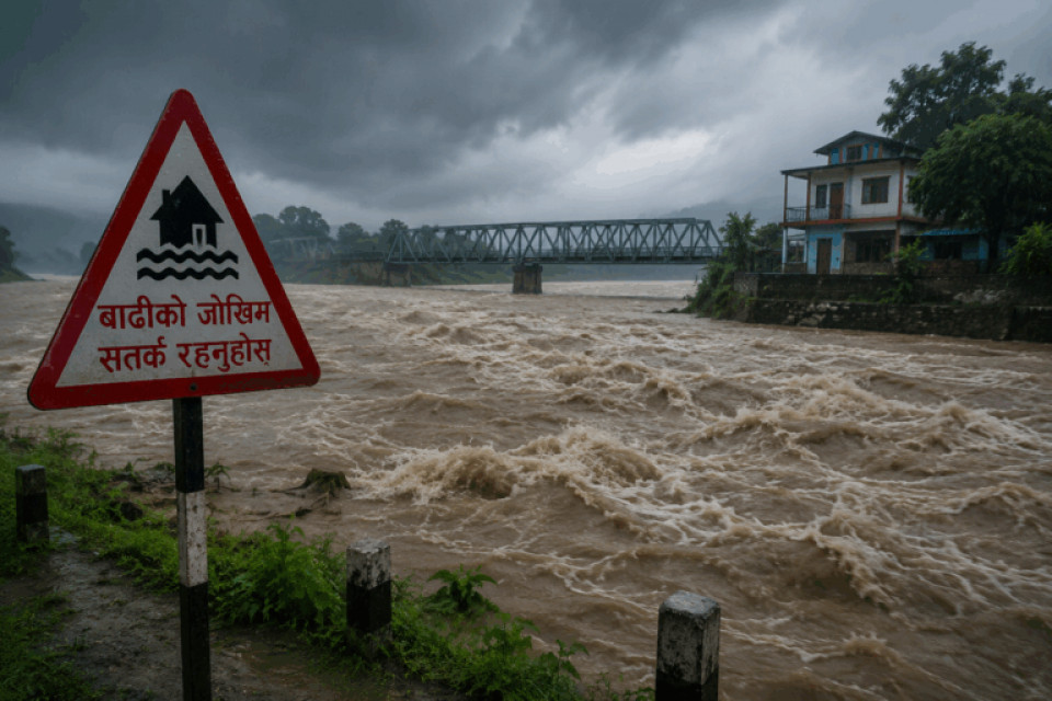काठमाडौंसहित ४० जिल्लामा आकस्मिक बाढीको जोखिम