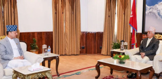 सभामुख र राष्ट्रपतिबिच शिष्टाचार भेटवार्ता